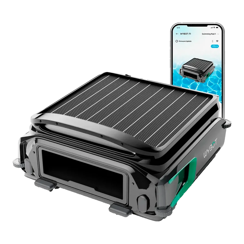Robot limpiafondos solar de superficie E-Tron F1 con App