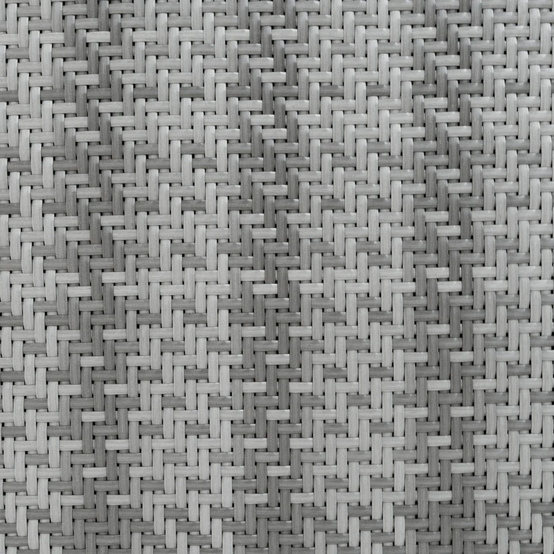 Salon de Jardin Modulaire en Rotin Gris - 6 Pièces