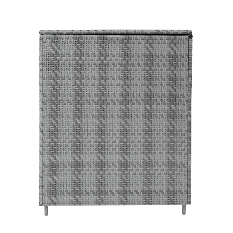 Coffre de Rangement d'Extérieur 996 L en Rotin Gris