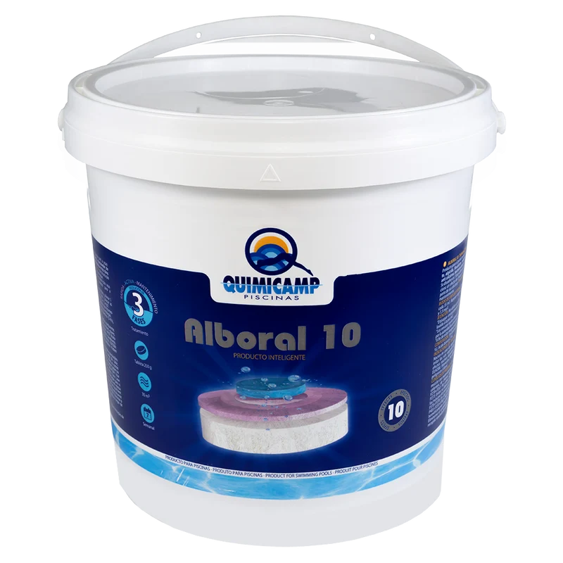 Alboral 10 SB Tabletas 250 g 10 kg – Cloro multifunción triple fase (Quimicamp)