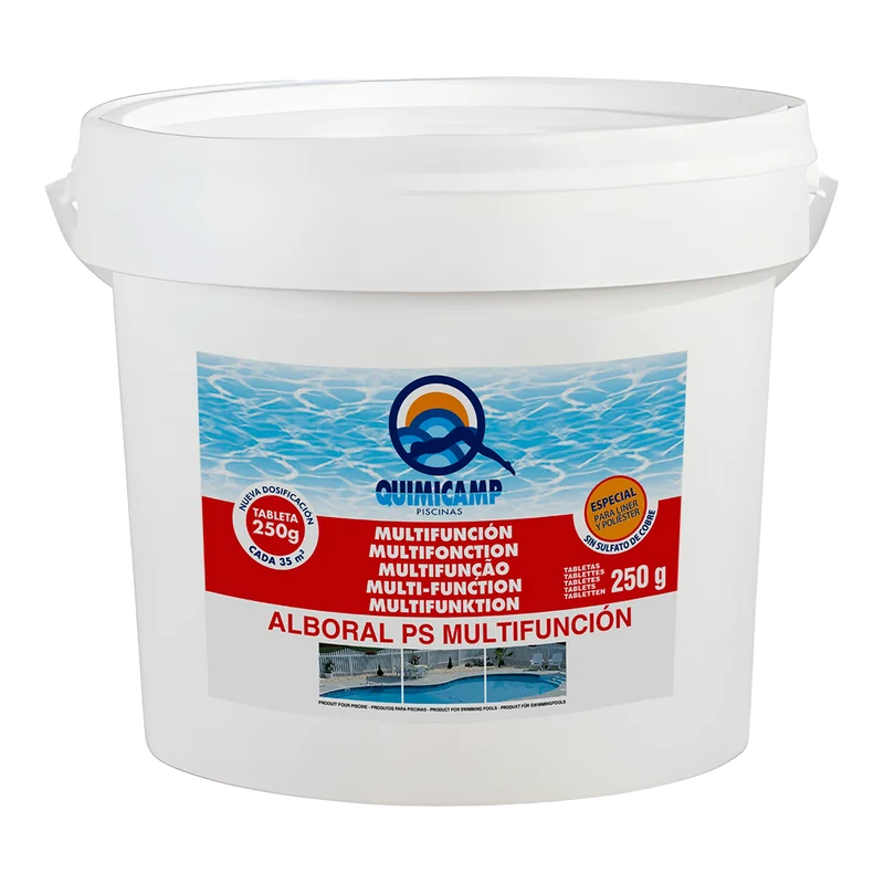 Alboral PS Multifunción Tabletas SB 13 kg – Cloro sin cobre para piscinas (Quimicamp)