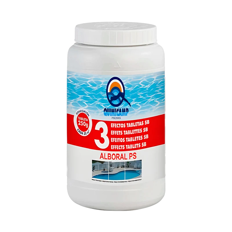 Alboral PS 3 Efectos Tabletas SB 2 kg – Cloro multifunción piscinas (Quimicamp)
