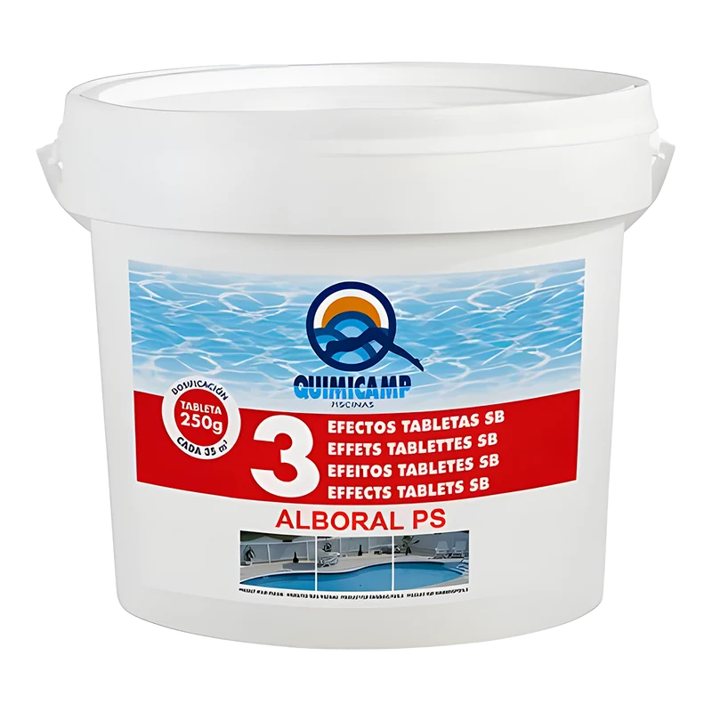 Alboral PS 3 Efectos Tabletas SB 13 kg – Cloro multifunción piscinas (Quimicamp)