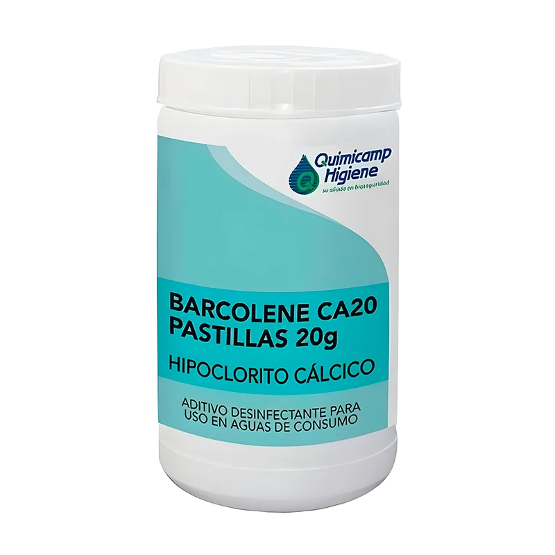 Barcolene CA-20 Pastillas 20 g 1 kg – Hipoclorito cálcico agua potable