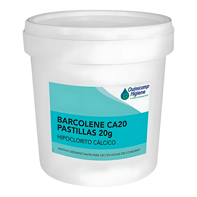 Barcolene CA-20 Pastillas 20 g 25 kg – Hipoclorito cálcico agua potable