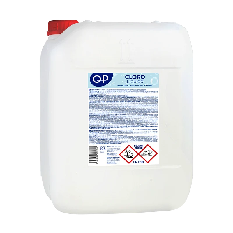 Cloro Líquido Quimicamp 23 kg – Hipoclorito sódico para piscina