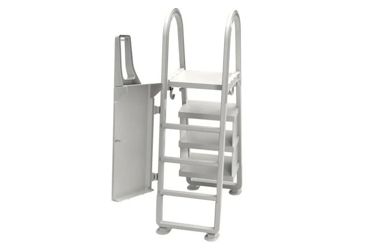 Échelle sécuritaire grise 24" intérieur/extérieur avec verrouillage automatique