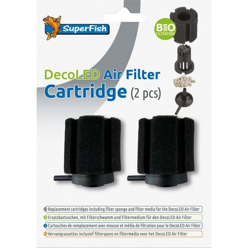 Cartouche Deco LED Air Filter 2X - Superfish