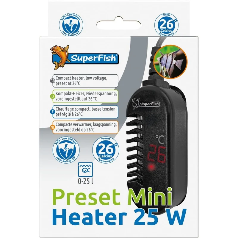 Preset Mini Heater 25 Watt - Superfish