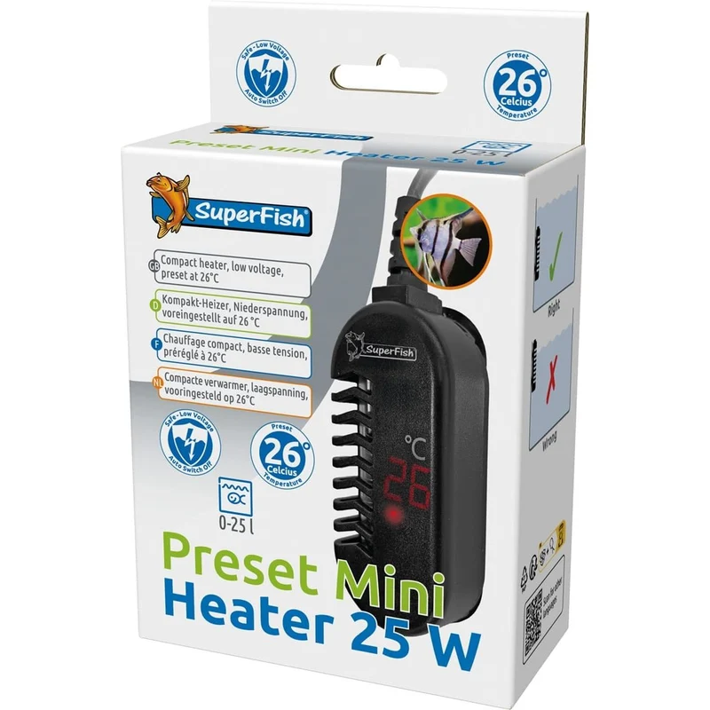 Preset Mini Heater 25 Watt - Superfish
