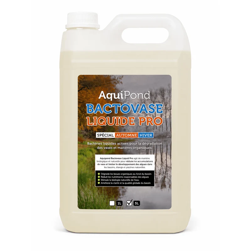 Aquipond Bactovase Pro Liquide - Bactéries d'automne contre la vase et les algues