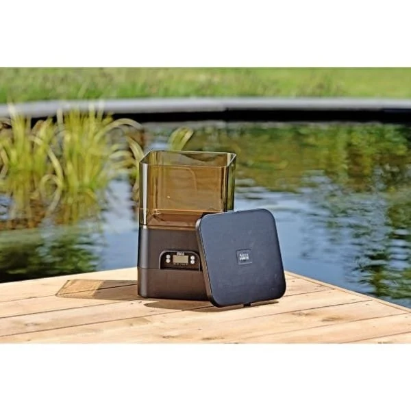 Automatic Fish Feeder 8 ltr + pile + adaptateur
