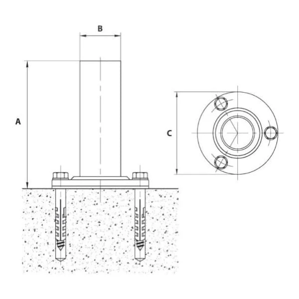 Astralpool Pièce finition escalier (set de 2) Inox 316