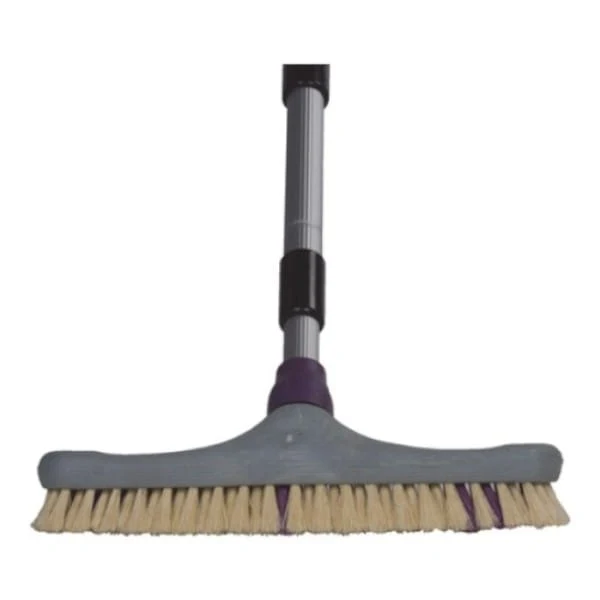 Brosse bassin manche 30x6cm alu téles 4m