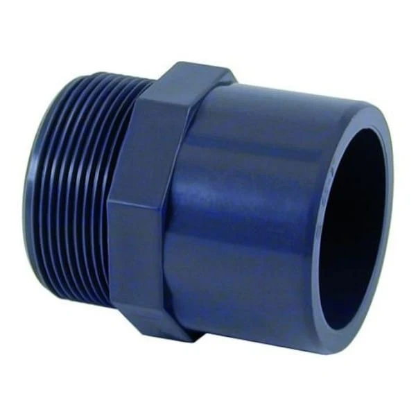 Cepex PVC-U Embout de Raccord à Coller × Filet Mâle BSP – Raccord Adaptateur PVC