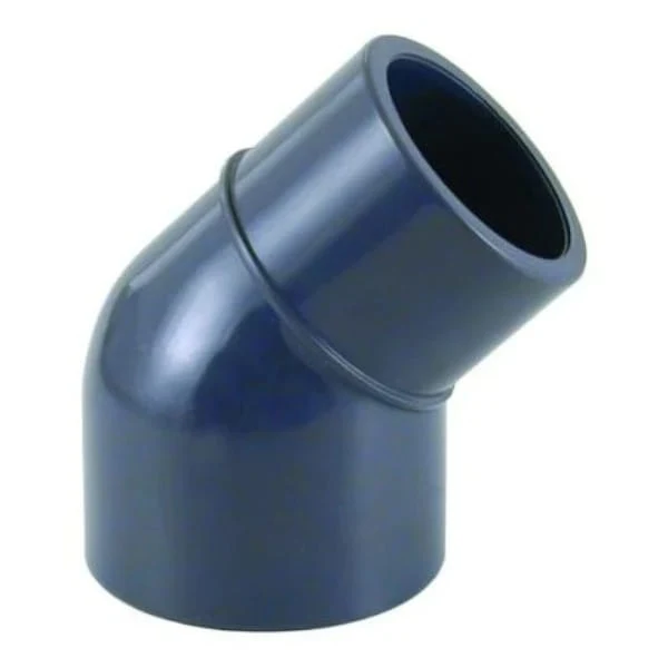 Cepex PVC-U Coude de Réduction 45° à Coller – 50 x 50-40 / 63 x 63-50 mm PN16