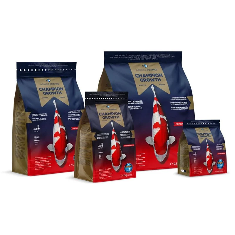 Champion Growth LARGE 2kg - Aquatic Science - Nourriture Premium pour Carpes Koïs