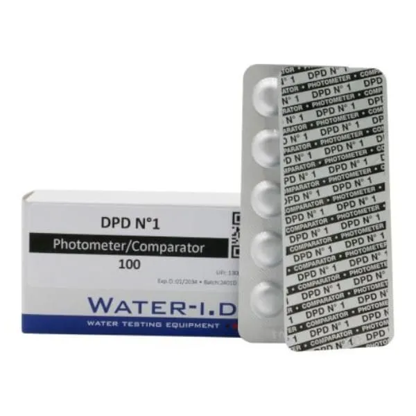 50 tablettes Photomètre DPD N°1 (chlore libre) - PoolLab 2.0