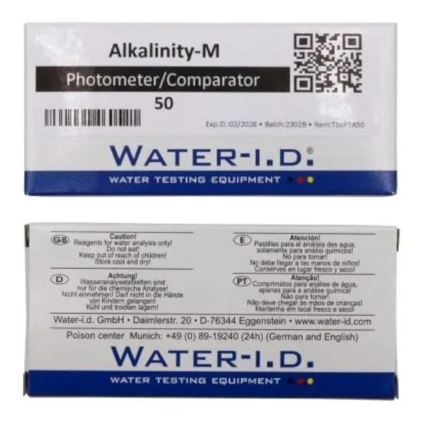 50 tablettes Photomètre Alka-M (alcalinité/TA) - PoolLab 2.0