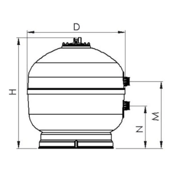 AquaForte Filtre à sable polyest.500mm-750mm