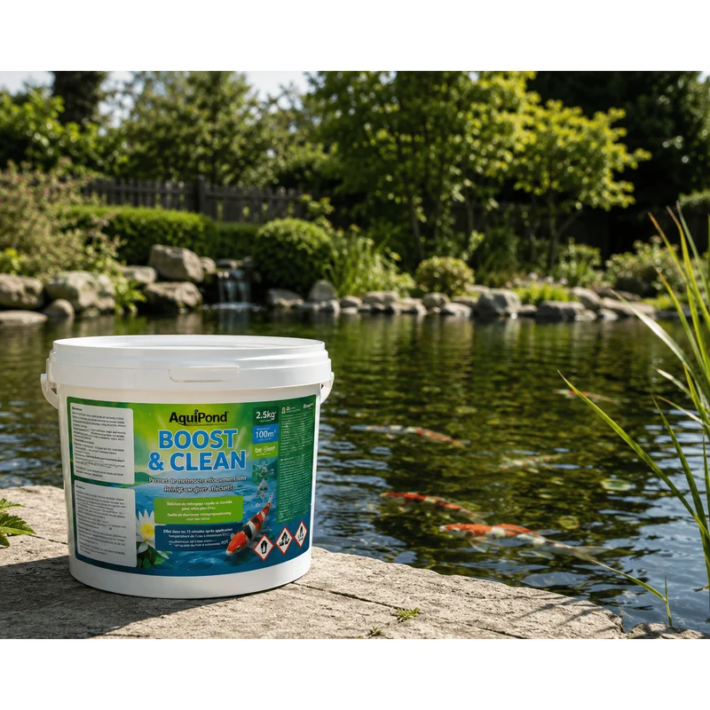 Aquipond Boost & Clean - Nettoyez efficacement vos bassins, lagunages & parois