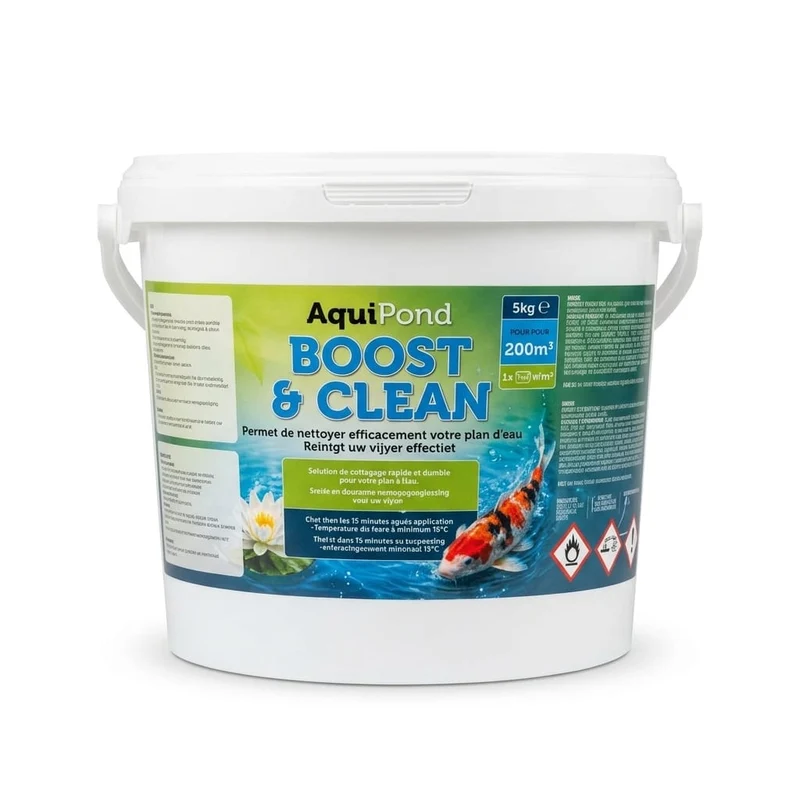 Aquipond Boost & Clean - Nettoyez efficacement vos bassins, lagunages & parois