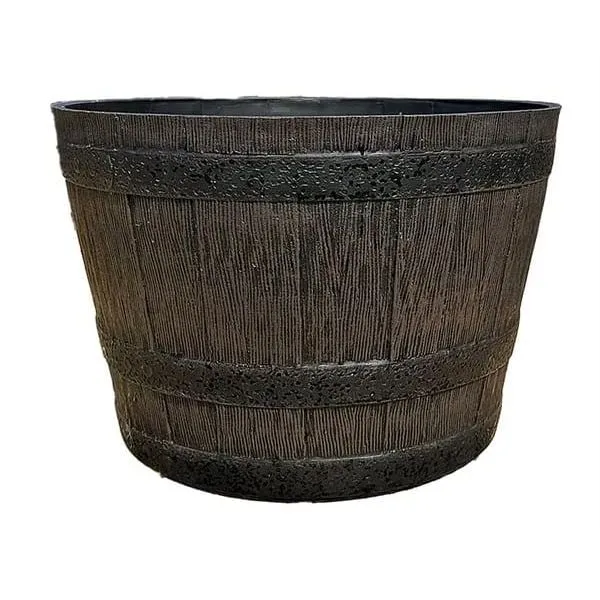 Jardin Aquatique Solaire Wooden Barrel