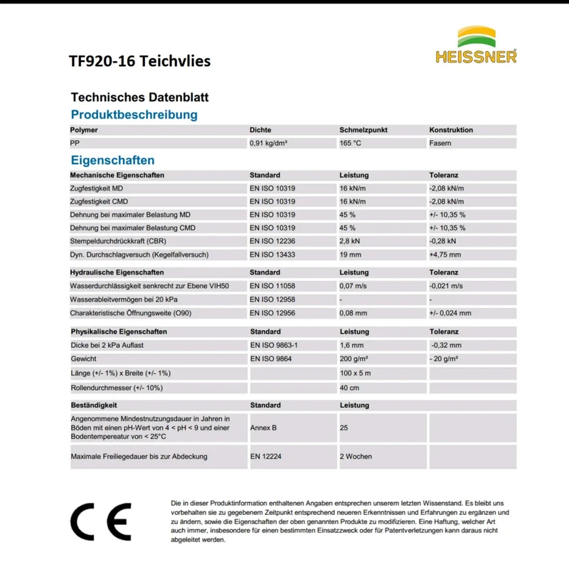 Tissu Non Tissé Protectif 4 x 4 m