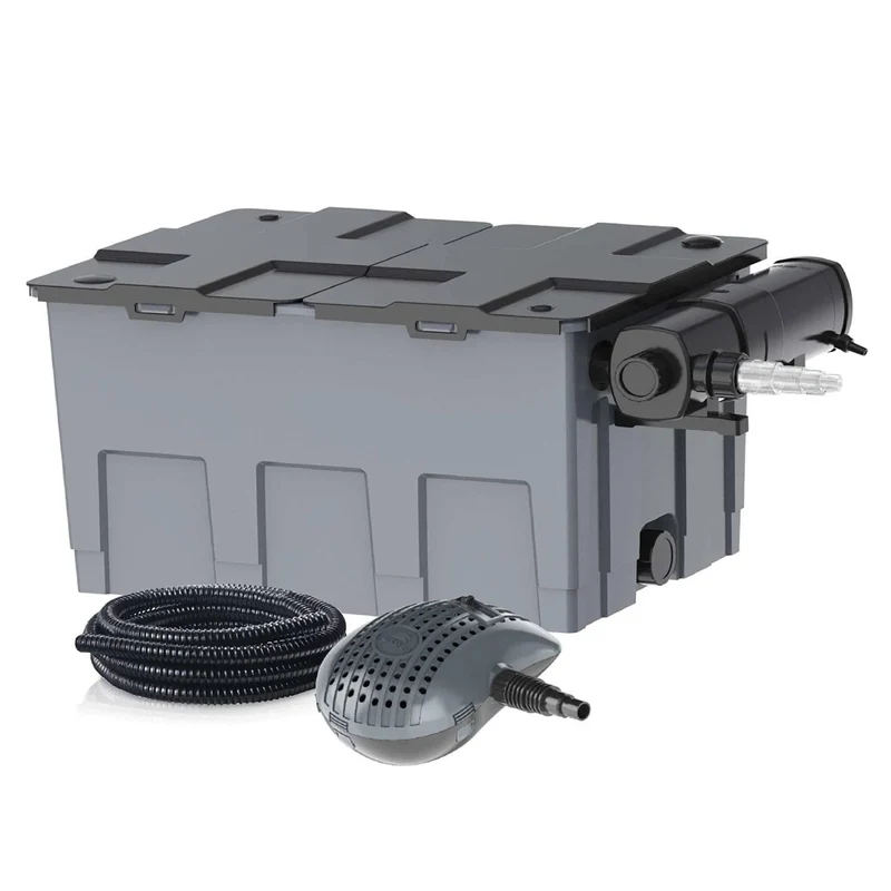 Heissner Filtre Multichambre 24 000 Litres avec Clarificateur UV-C 24W
