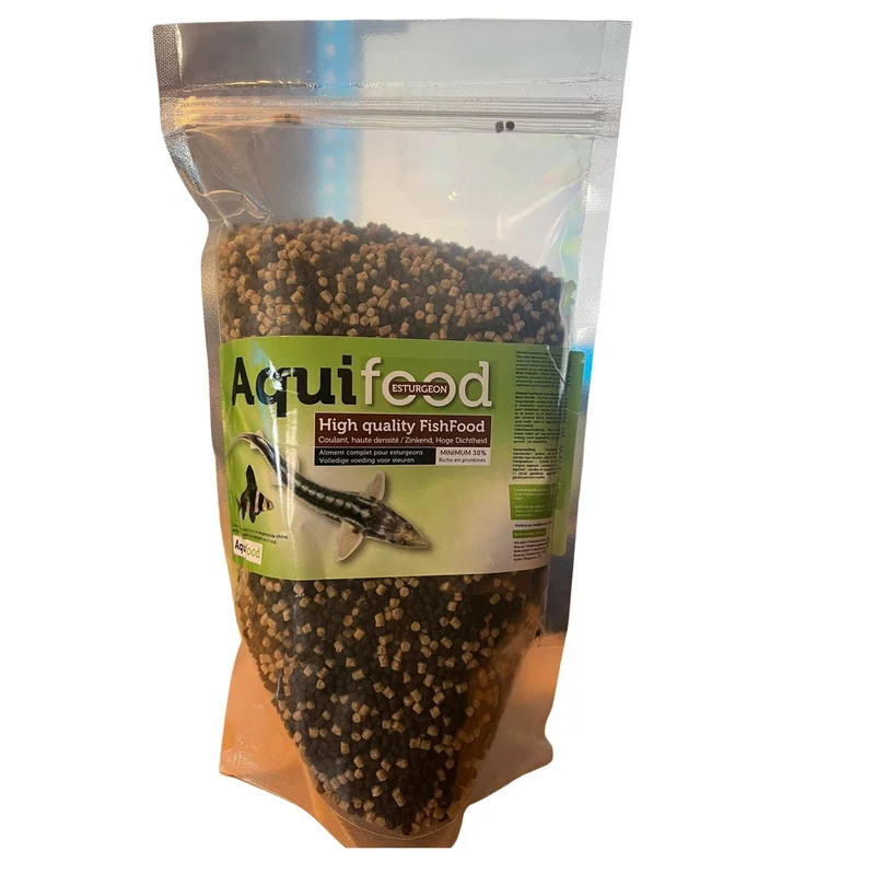 Aquifood Esturgeon - 3MM - 775G / 1250ML- Pour Esturgeons jusqu'à 25CM