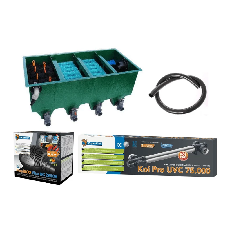 Kit de filtration Edouna 4 - Pour étang de 15M³ avec koï