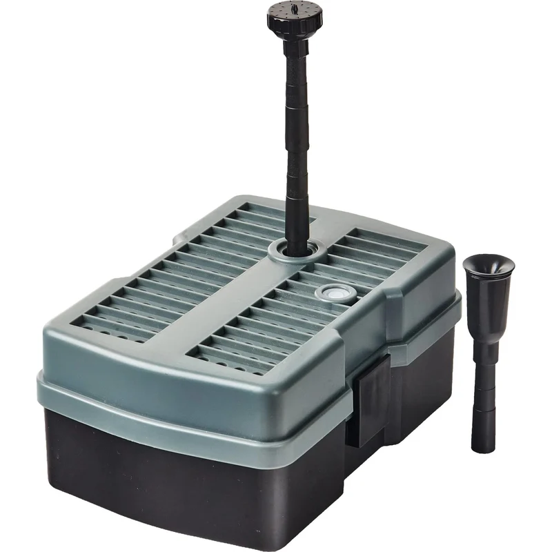 Heissner Filtre Sous-Marin Solaire avec Pompe de Fontaine 600 l/h – 5W UVC