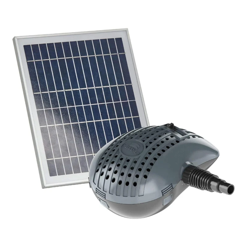 Pompe solaire de filtration pour étang 3000 l/h - 2 x 20W - Avec Panneaux Solaires - 3M³/H
