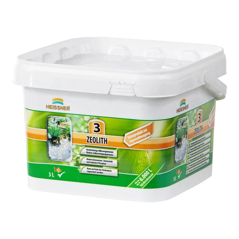 Heissner Zéolithe pour Bassin 3 kg – Traitement Naturel Anti-Algues pour 3000 L d’Eau