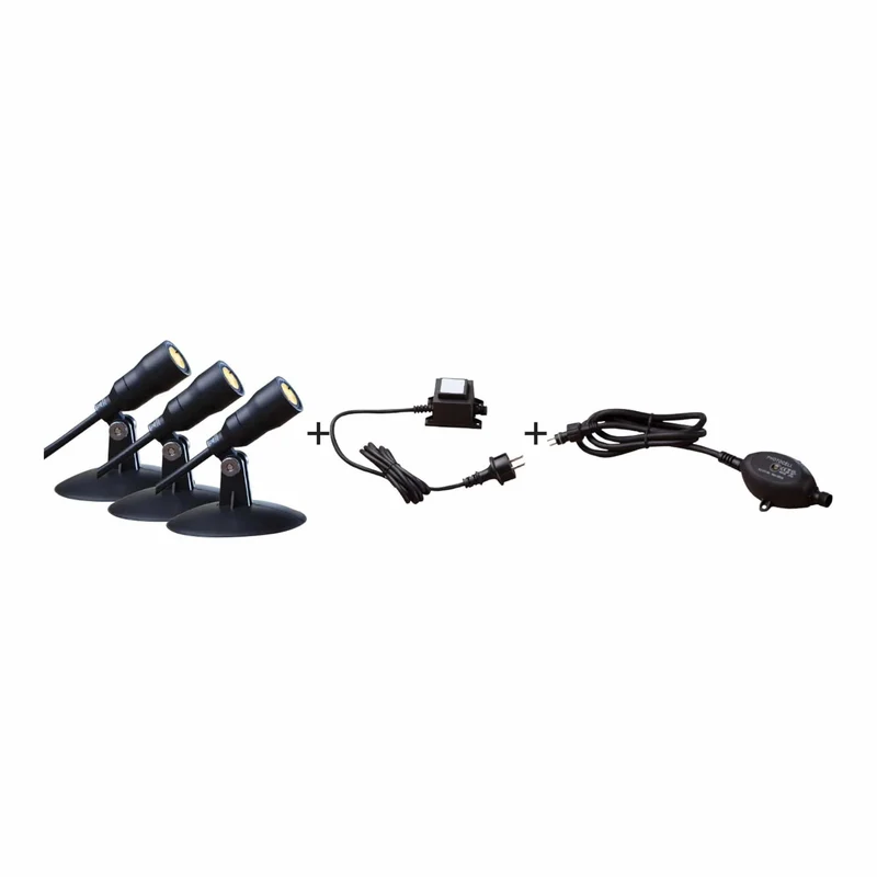 Heissner Smart Light Starter Set – Spots LED Connectés pour Bassin et Jardin avec Contrôle Intelligent
