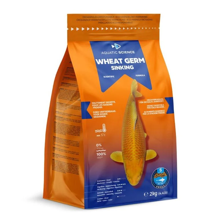Wheat Germ SMALL Coulant 2kg - Aquatic Science - Adapté pour la préparation ou la récupération de l’hiver