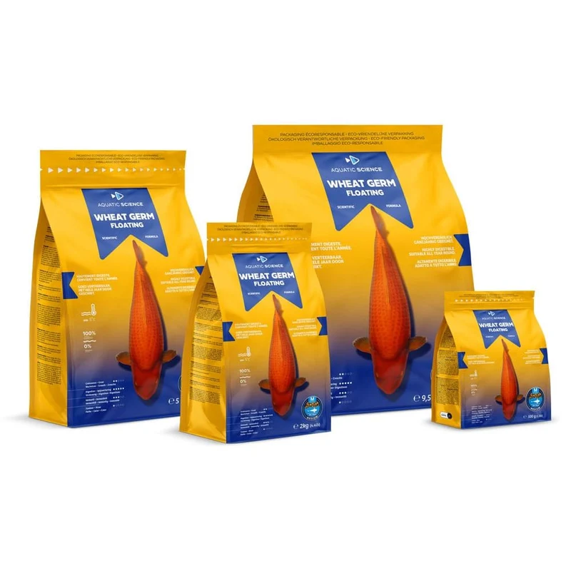 Wheat Germ SMALL Flottant 2kg - Aquatic Science - Adapté pour la préparation ou la récupération de l’hiver