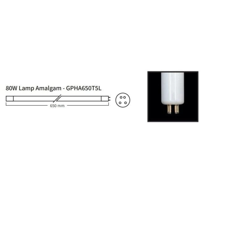 80 Watt Amalgaam UV-C Lampe GPHA650T5L / RLM0002
