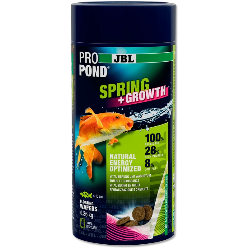 JBL ProPond Sping+Growth - 1L/0.36kg - Aliment de printemps pour carpes koï et autres poissons de bassin