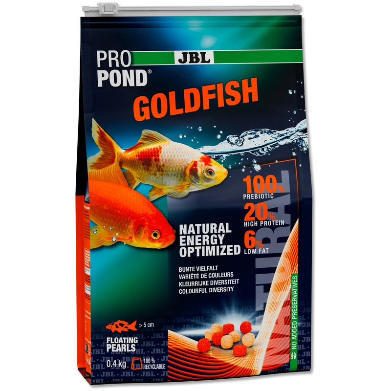 JBL ProPond Goldfish Poissons rouges - 3L/0.4kg -Aliment 4 saisons pour poissons rouges et queues de voile