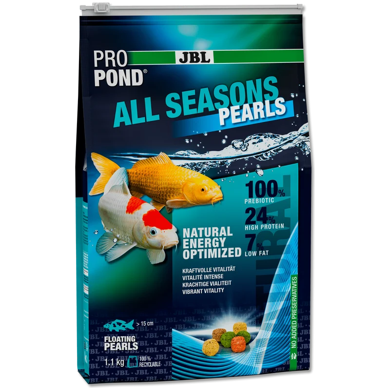 JBL ProPond All Seasons Pearls - 6L/1.1kg - Granulés 4 saisons pour carpes koï et autres poissons de bassin