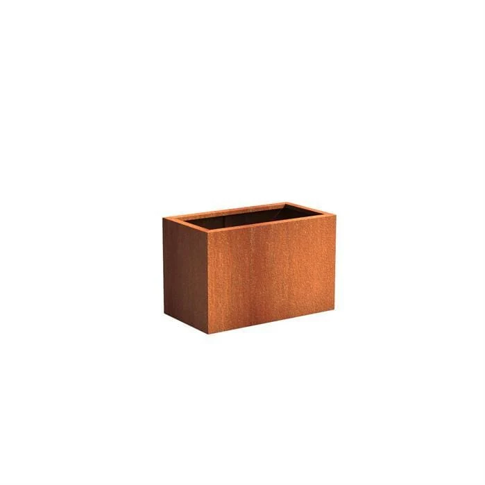 Jardinière en corten - Andes rectangulaire 0.9m x 0.5m x 06m