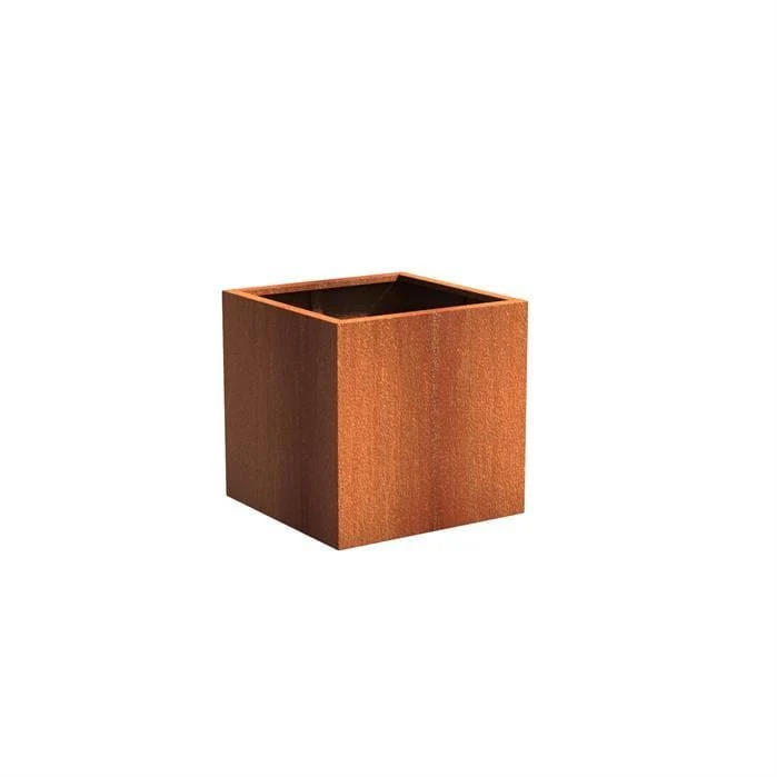 Jardinière en corten - Andes carré 0.8m x 0.8m x0.8m
