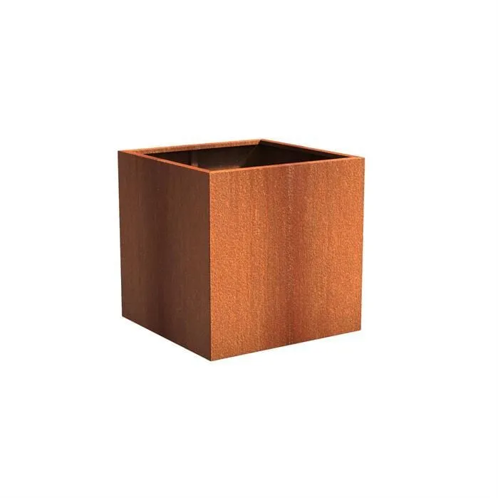 Jardinière en corten - Andes carré 1m x 1m x 1m