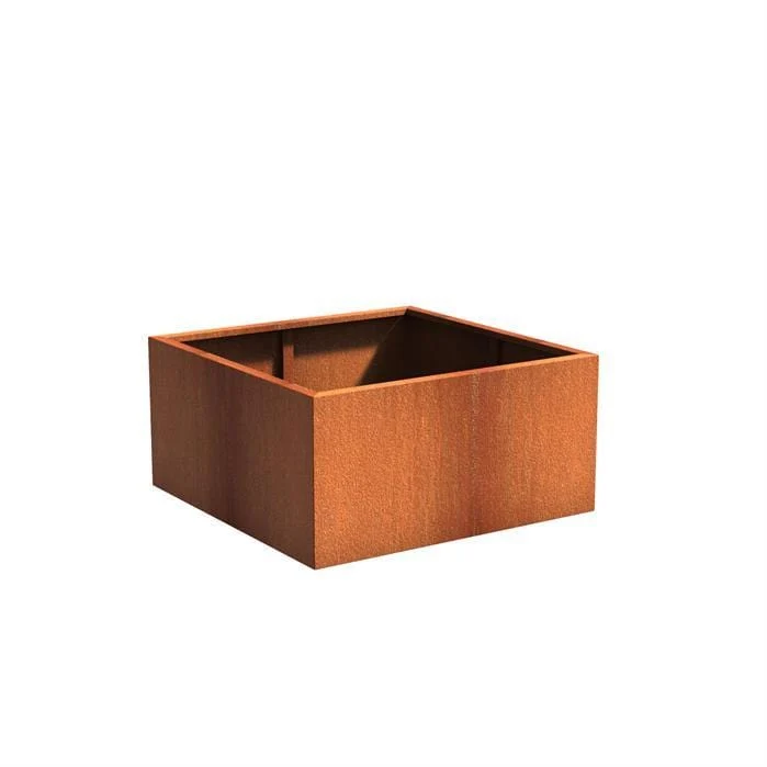 Jardinière en corten - Andes carré 1.2m x 1.2m x0.6m