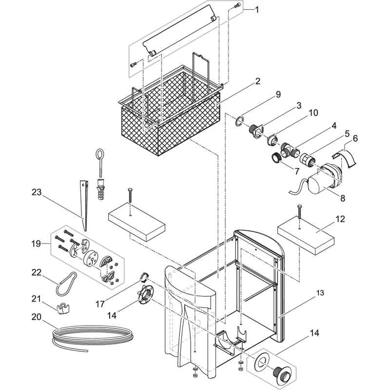 Pièces détachées pour Skimmer 250