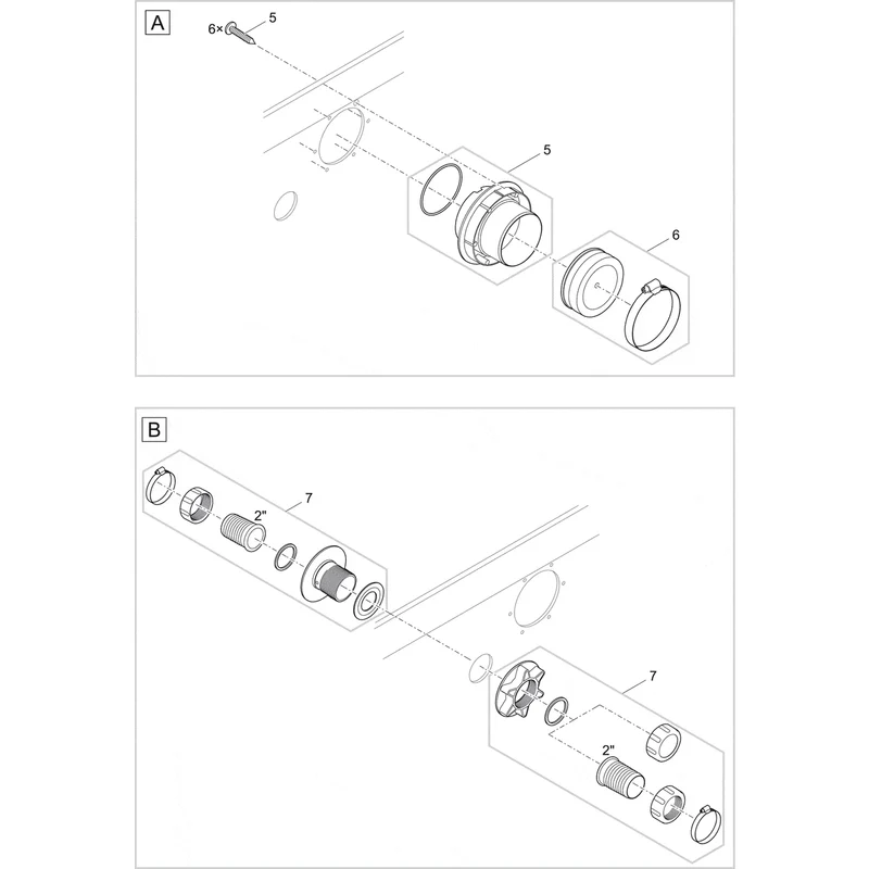 Pièces détachées pour Chambre pompe ProfiClear Compact/Classic