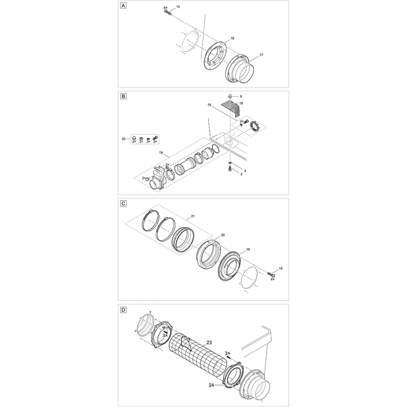 Pièces détachées pour ProfiClear Premium Module Moving Bed