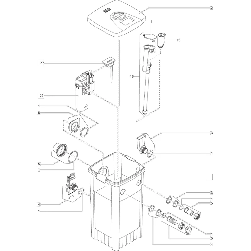 Pièces détachées pour FiltoMatic CWS 14000