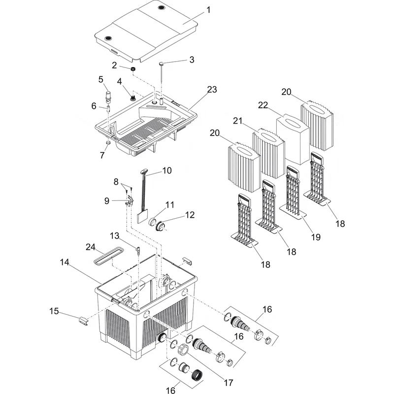 Pièces détachées pour BioSmart Set 18000